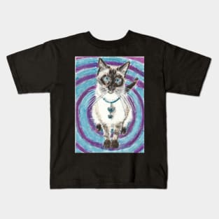 Milo Siamese cat Kids T-Shirt